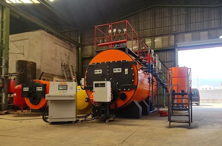 Photographs of the 80 M² Steam Boiler Export to Iraq Rawat Company 2185