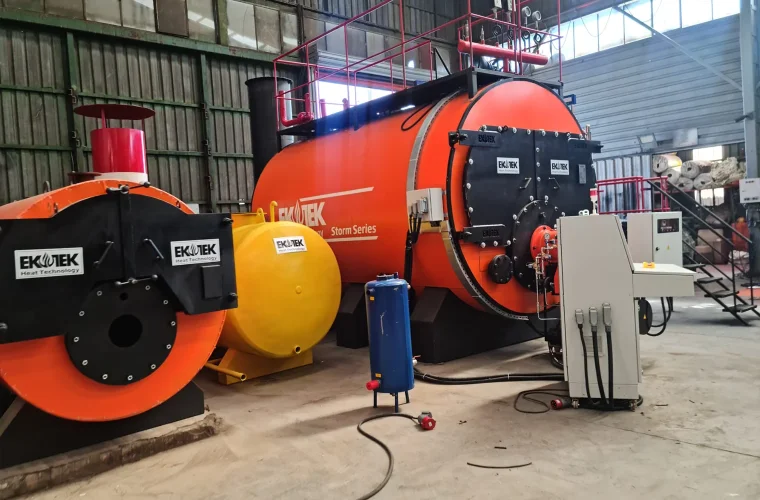 Photographs of the 80 M² Steam Boiler Export to Iraq Rawat Company 2186