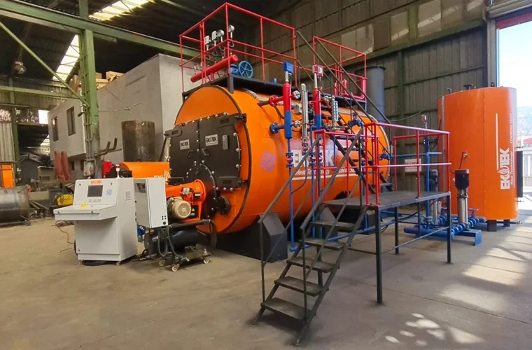 Photographs of the 80 M² Steam Boiler Export to Iraq Rawat Company 2187