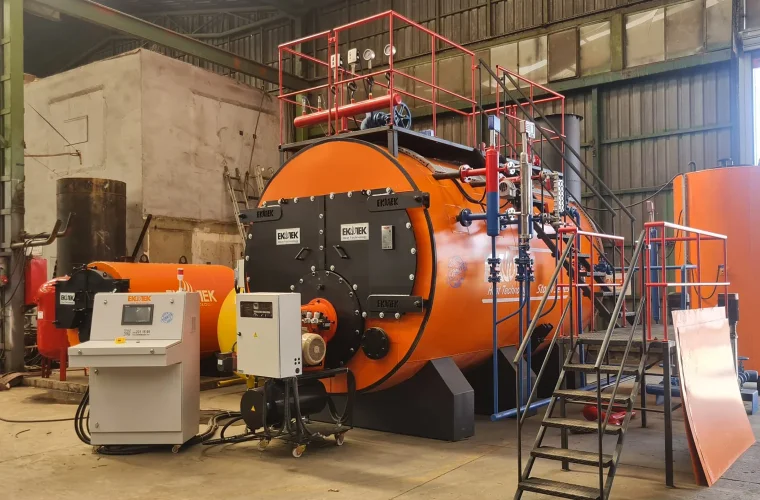 Photographs of the 80 M² Steam Boiler Export to Iraq Rawat Company 2188