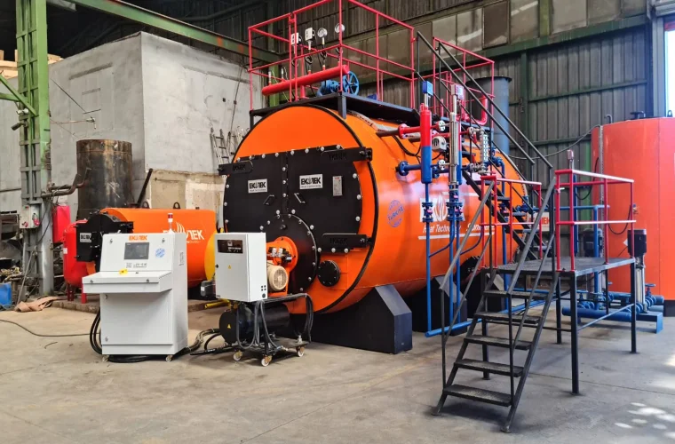 Photographs of the 80 M² Steam Boiler Export to Iraq Rawat Company 2189