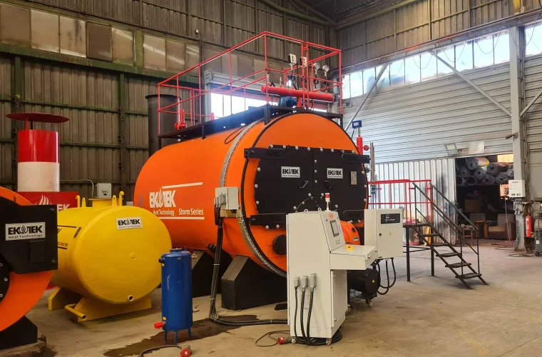 Photographs of the 80 M² Steam Boiler Export to Iraq Rawat Company 2190