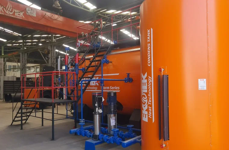 Photographs of the 80 M² Steam Boiler Export to Iraq Rawat Company 2192